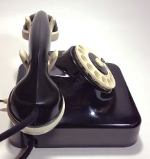 画像3: - 実働品 - German Bakelite Telephone【Black】 (3)