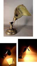 画像2: 1910's "LYHNE" Brass Desk Lamp (2)