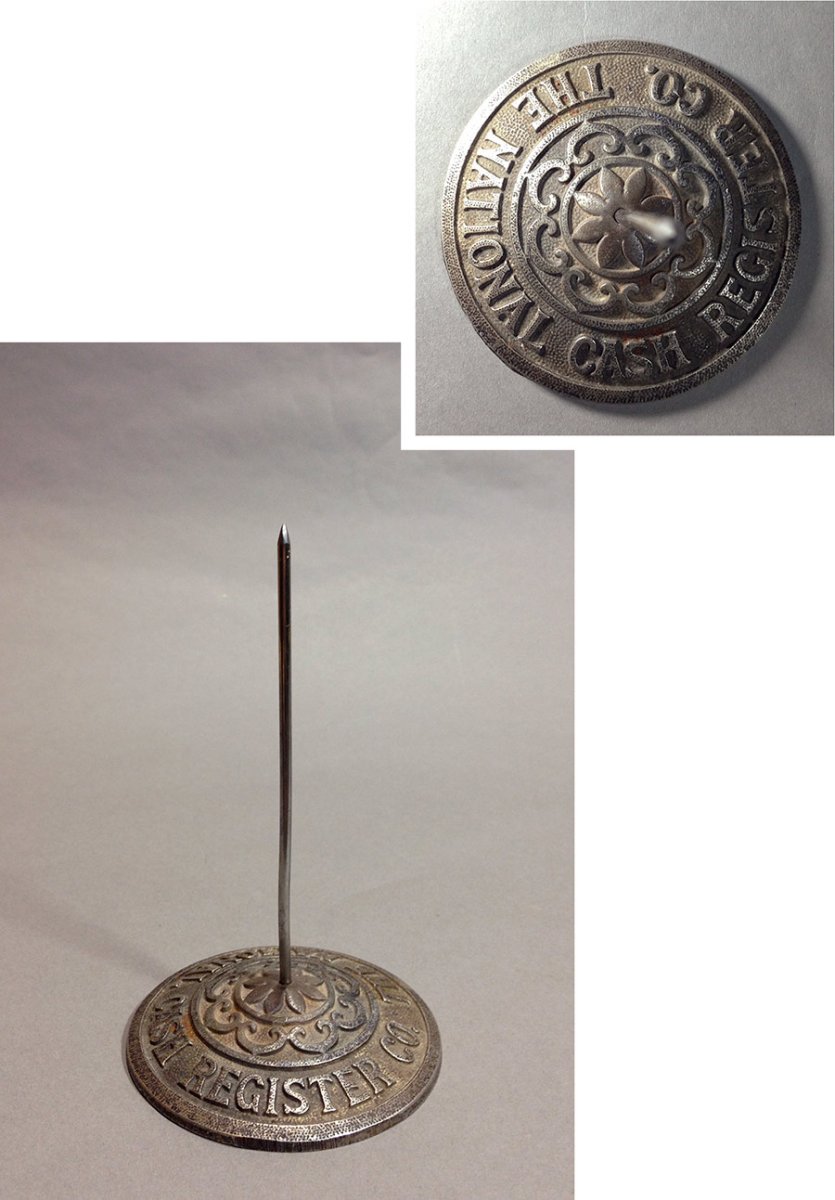 画像1: 1900's "National Cash Register Co." Desktop Bill Clip (1)