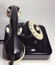 画像3: - 実働品 - German Bakelite Telephone【Black】 (3)