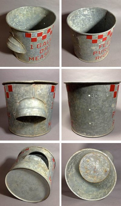 画像3: 1930-40's Purina Mills "CHECKER" Country Bucket