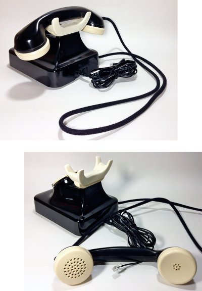 画像2: - 実働品 - German Bakelite Telephone【Black】