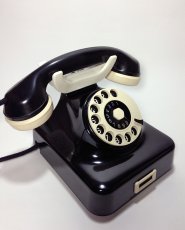 画像2: - 実働品 - German Bakelite Telephone【Black】 (2)