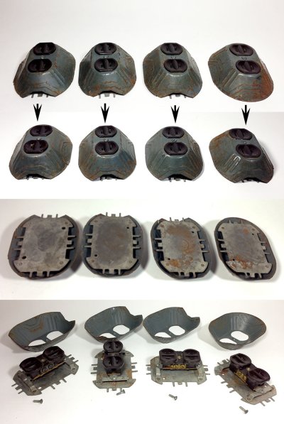 画像1: 1920's Surface Mount Outlets 【4-sets】