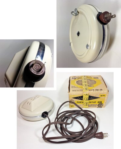 画像3: 1950-60's "Cordomatic" 4-Outlet Cord Reel