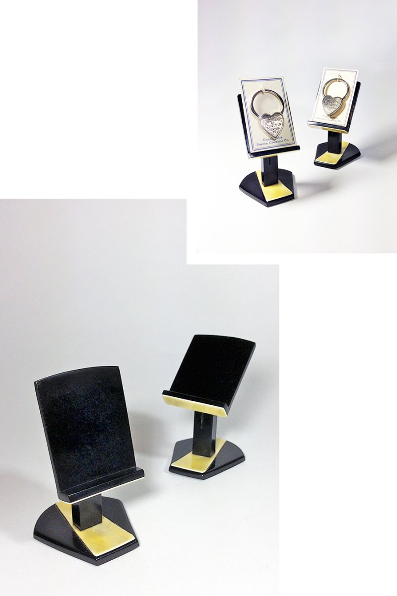 画像1: 1940's Art Deco "Lucite" Card Holder Stand (1)