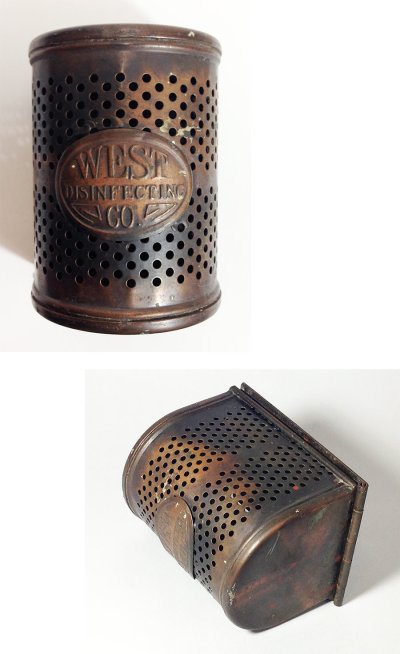 画像1: 1910-20's "N.Y." Steel Mesh Box