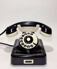 画像1: - 実働品 - German Bakelite Telephone【Black】 (1)