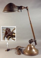 画像4: 1910-20's "O.C.White" Brass Telescopic Desk Lamp　【PROPERTY - B of E - N.Y.CITY】 (4)