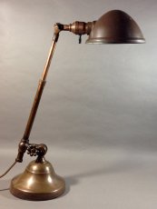 画像1: 1910-20's "O.C.White" Brass Telescopic Desk Lamp　【PROPERTY - B of E - N.Y.CITY】 (1)