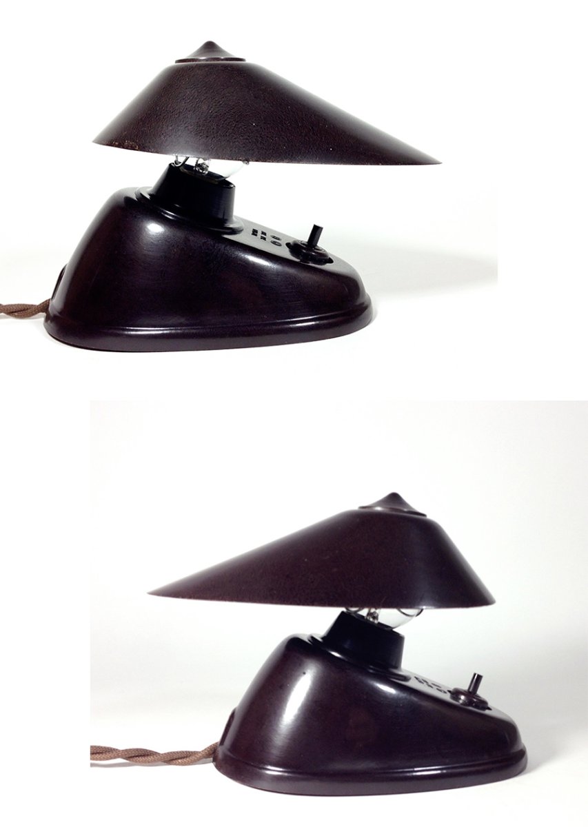 画像3: 1930-40's Germany "Bakelite" 2-Way Lamp (3)
