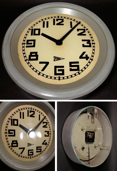 画像2: 1930's French "Art Déco" Round Wall Clock