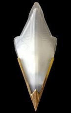 画像1: 1930's Art Deco 【Glass＆Brass】 Wall Sconce (1)