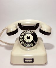 画像1: - 実働品 - German Bakelite Telephone【Ivory】 (1)