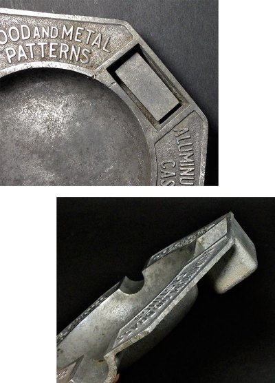 画像2: 1930's "ADVERTISING" Cast Aluminum Ashtray