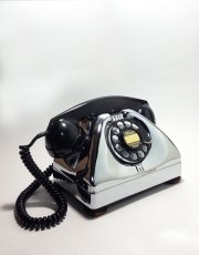 画像2: - 実働品 - 1940's U.S.ARMY Chromed Telephone　【BLACK × SILVER】 (2)