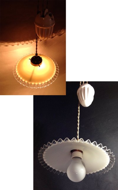 画像1: 1930-40's "Rise＆Fall" Pendant Lamp【Complete】