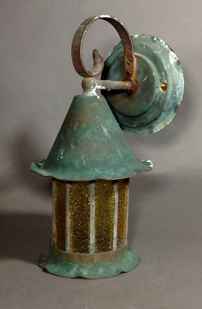 画像1: 1930-40's "Shabby Chic" Porch Lamp 