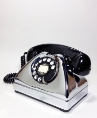 画像3: - 実働品 - 1940-early 1950's U.S.ARMY Chromed Telephone　【BLACK × SILVER】 (3)