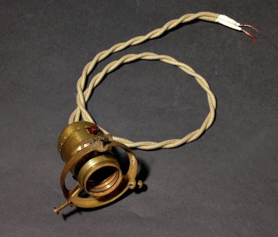 画像1: 1940's "Brass Socket"  Pendant Lamp