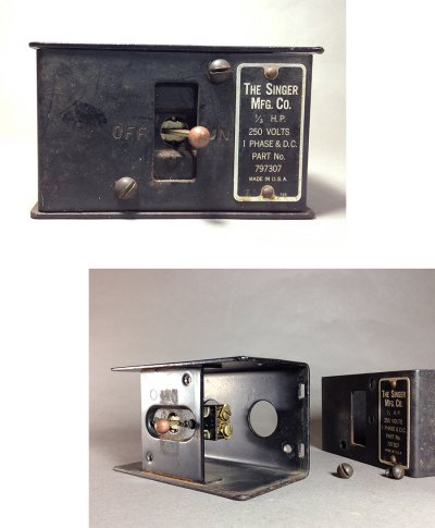 画像1: 1920-30's【The Singer Mfg Co.】Toggle Switch Box