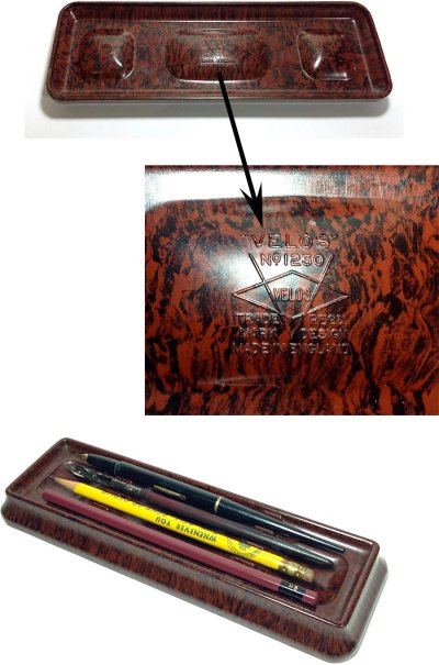 画像3:  【処分品】 1930-40's "Marble-Bakelite"  Pen Tray