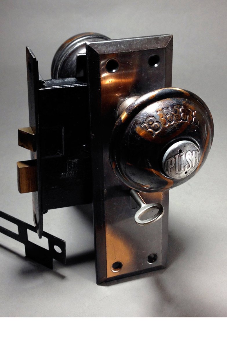 画像2: Early 1900's "COMBINATION" Door Knob & BELL 【Complete】 (2)