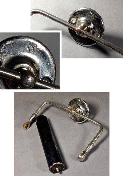 画像2: 1920-30's "Nickle Plated Brass" Toilet Paper Holder