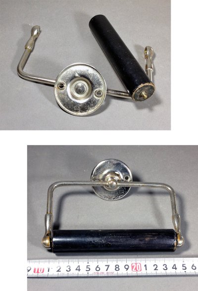 画像3: 1920-30's "Nickle Plated Brass" Toilet Paper Holder