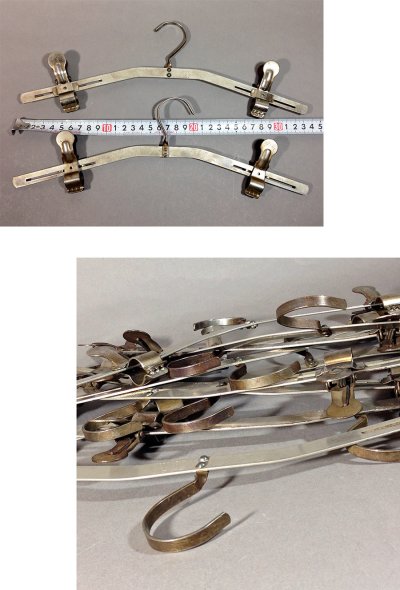 画像3: 1910-30's "SETWELL" Riveted Steel Skirt Hanger【10-sets】