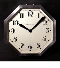 画像1: 1930's French "BRILLIE" Octagon Wall Clock (1)