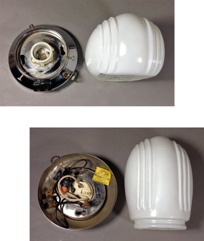 画像3: 1950-60's "Chrome" Bathroom Lamp 