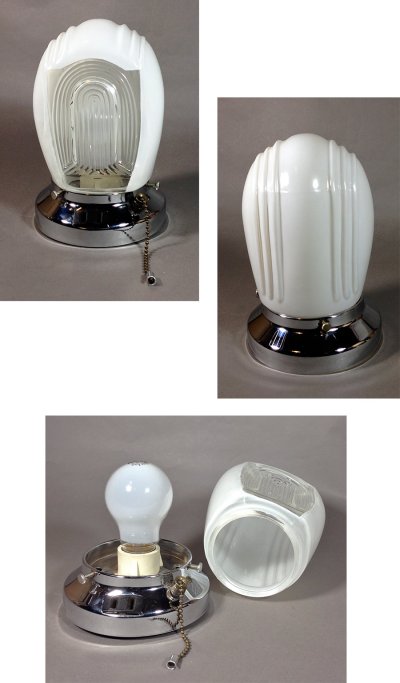 画像2: 1950-60's "Chrome" Bathroom Lamp 