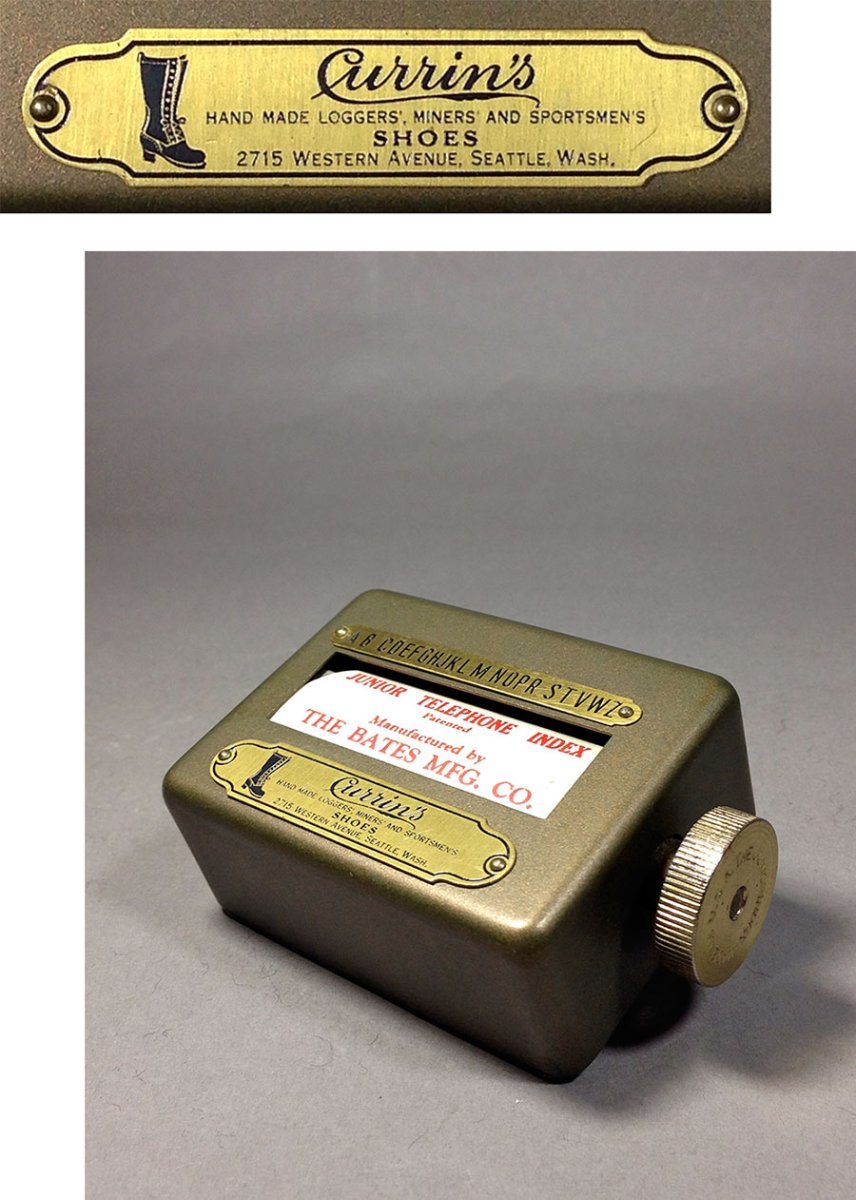 画像1: 1930's【CURRIN'S】Telephone Number/Address Roll Index (1)