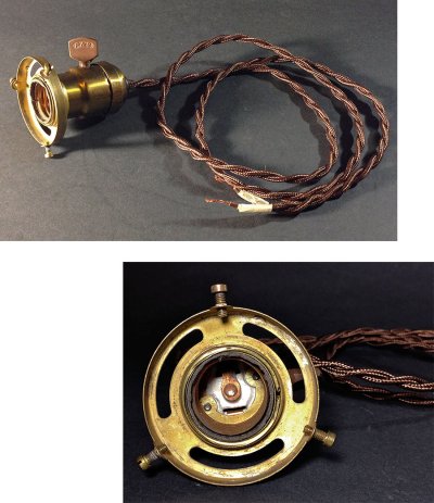 画像1: 1910-30's "Brass Socket"  Pendant Lamp