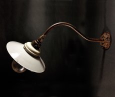 画像2: 1910-20's German "Swan Neck" Outside Light (2)