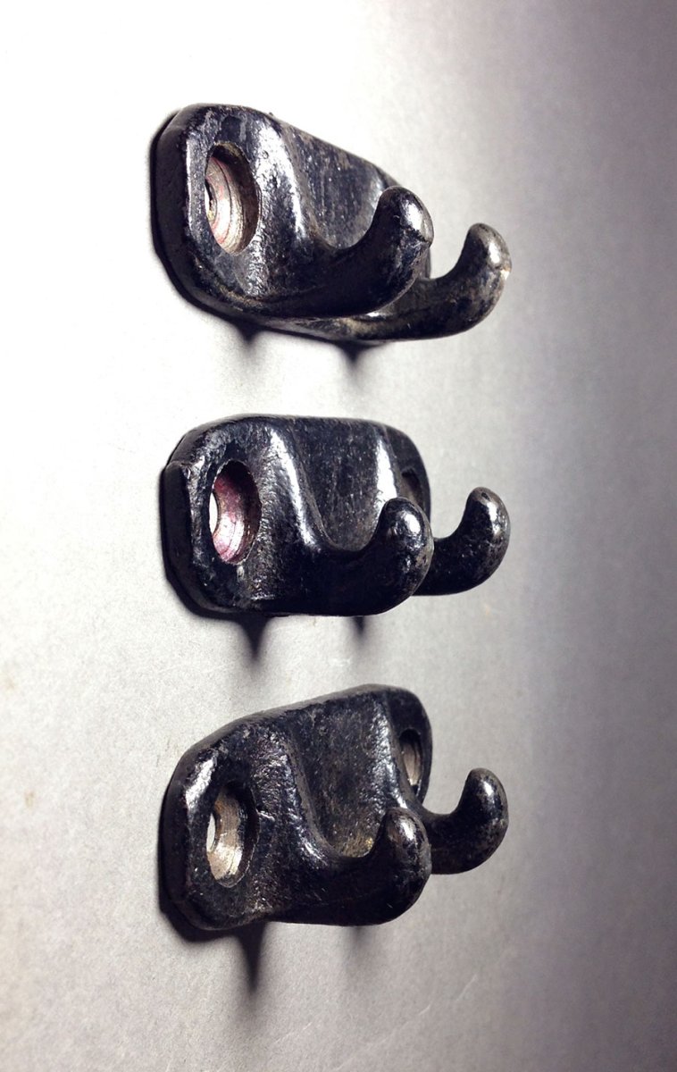 画像1: 【3-Set 】Cast iron Double Hook (1)