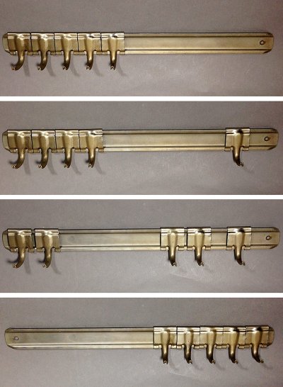 画像2: 1950-60's "Adjustable Position" Small Hook Rack