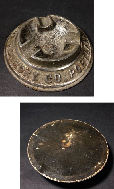 画像2: 1920-30's "ADVERTISING" Cast Iron Ashtray