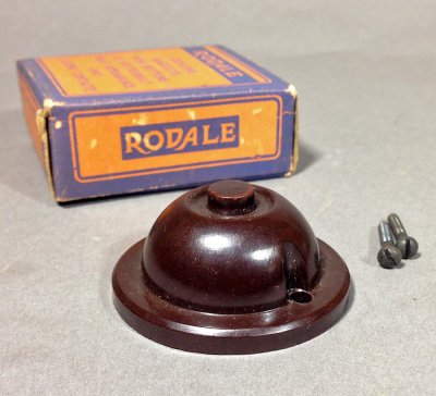 画像1: 1940-50's "RODALE" Doorbell Push Button