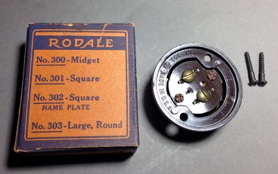 画像2: 1940-50's "RODALE" Doorbell Push Button