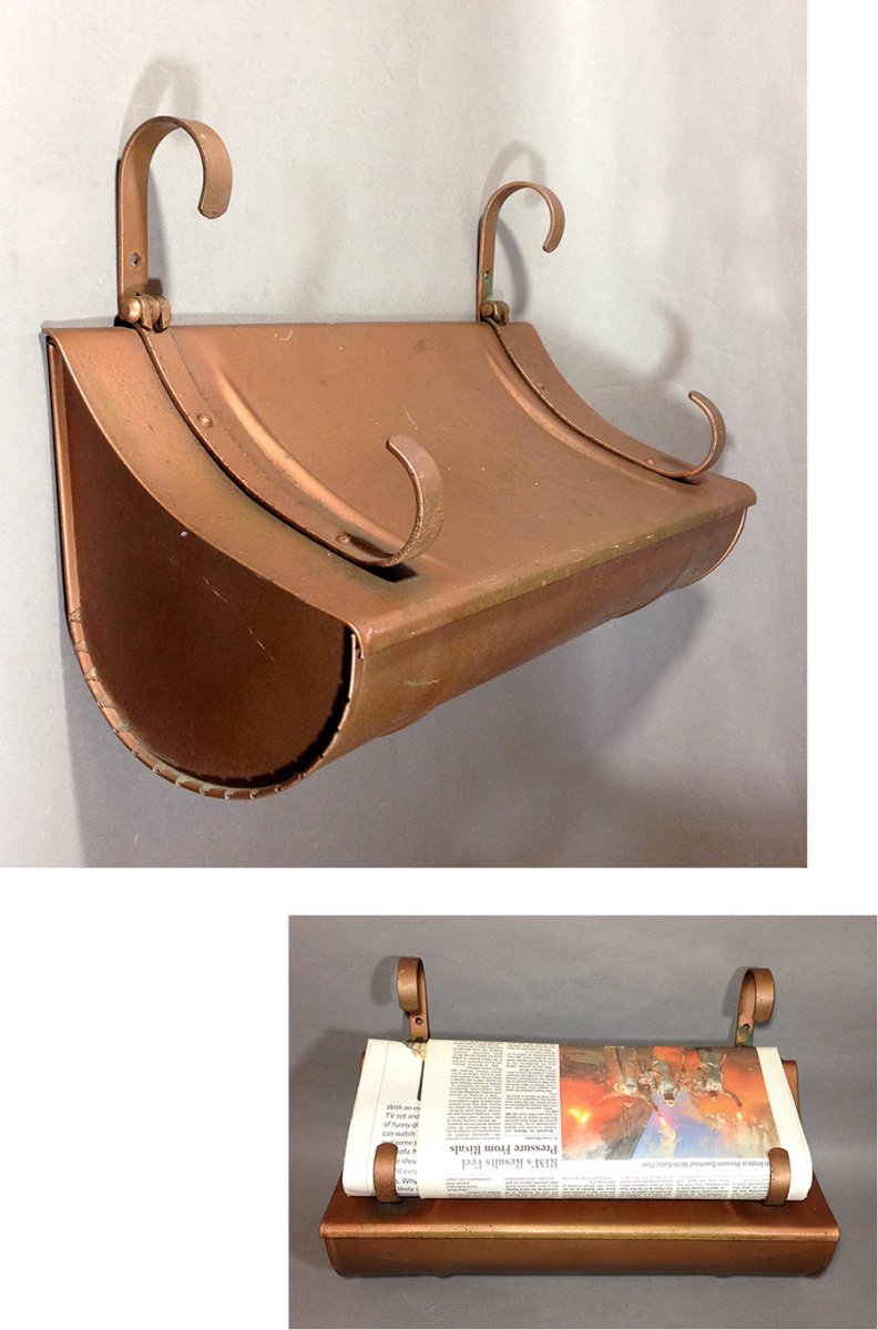 画像1: 1930's "Bronze" Steel Mail box (1)