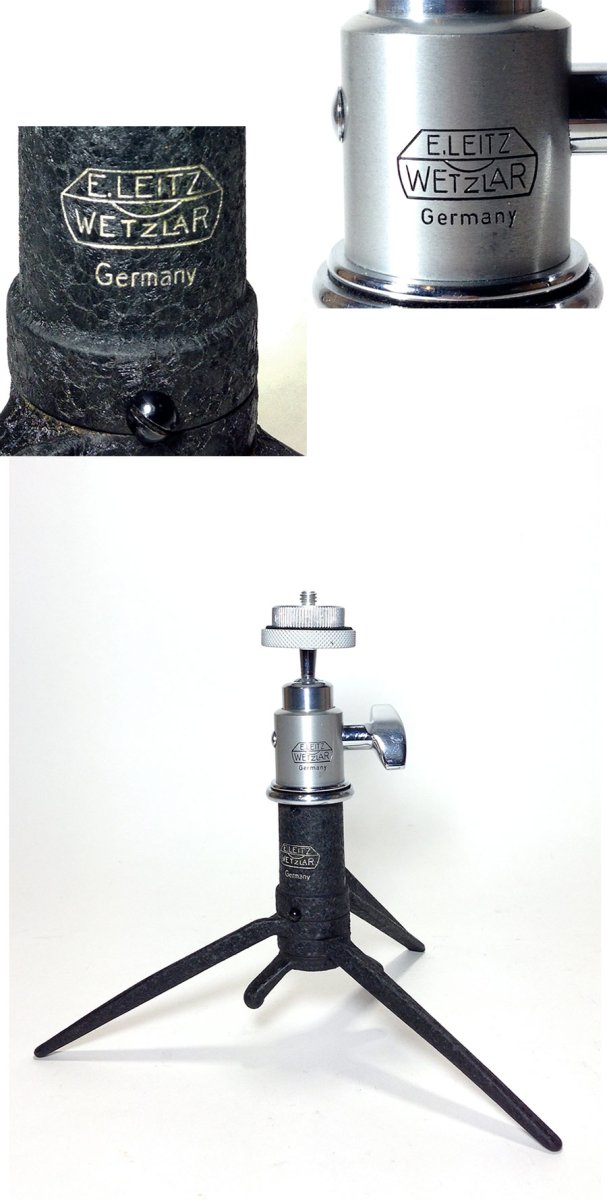 画像1: 1930-50's【E.Leitz】Tabletop Tripod w/ Small Ball Head (1)
