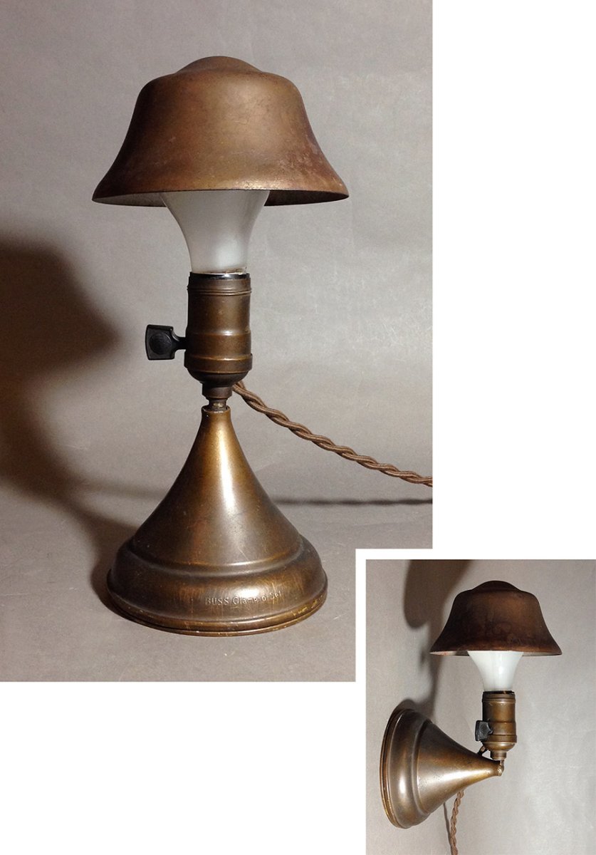画像1: 1920-30's "Clamp-o-set" 2-Way Lamp (1)
