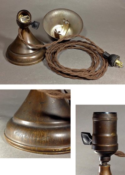 画像2: 1920-30's "Clamp-o-set" 2-Way Lamp