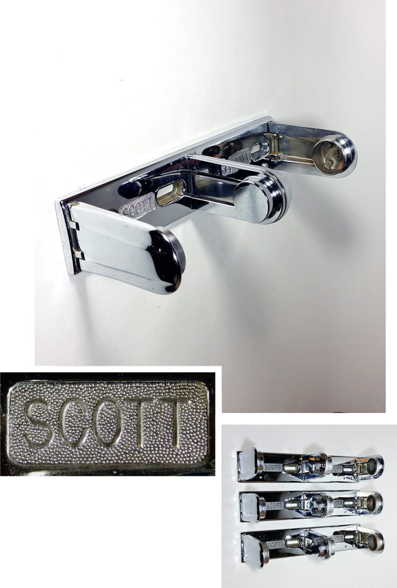 画像1: Late 1950-60's "Scott" DOUBLE Toilet Paper Holder (1)