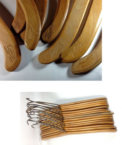 画像1: 15-sets "Good Form" Wood Hanger