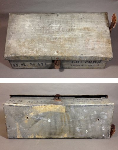 画像3: 1900-10's "Shabby" Stenciled U.S. MAIL BOX