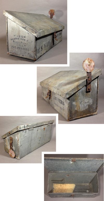 画像1: 1900-10's "Shabby" Stenciled U.S. MAIL BOX