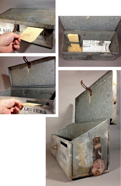 画像2: 1900-10's "Shabby" Stenciled U.S. MAIL BOX